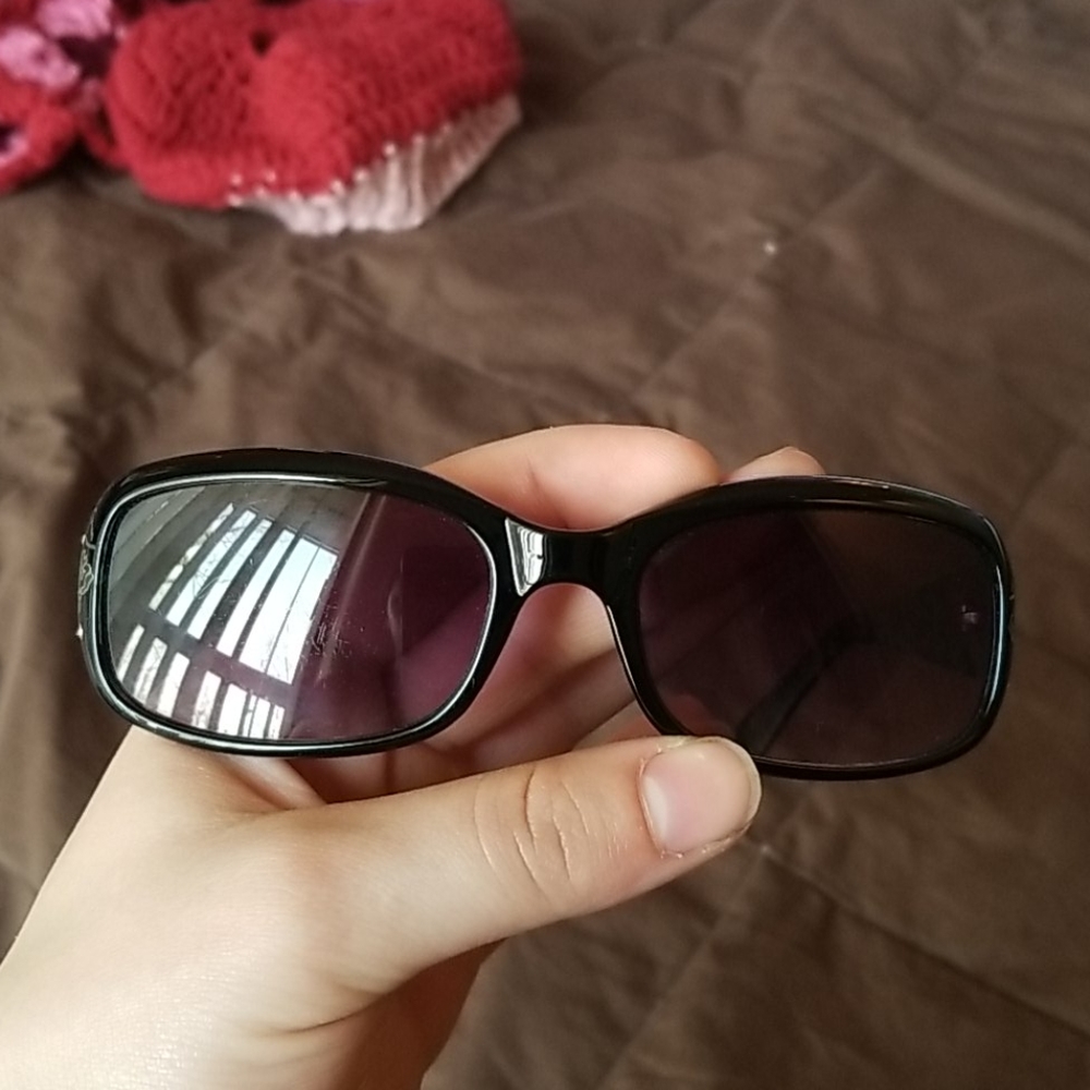 Floral Black Sunglasses